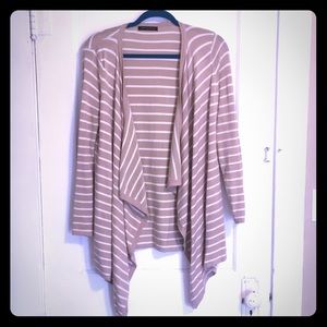 Neutral cardigan with elbow patches